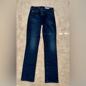 AG Adriano Goldschmied Dark Blue Mari High- rise, Straight Leg Jeans